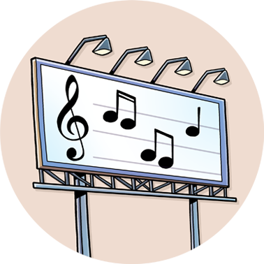 Billboard Strip Ads Icon