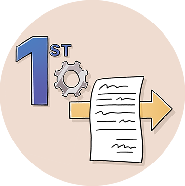 First Use Mechanical License Icon