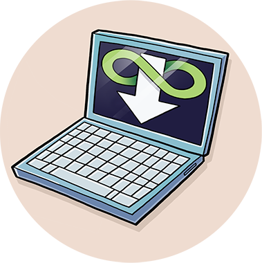 Permanent Download Icon